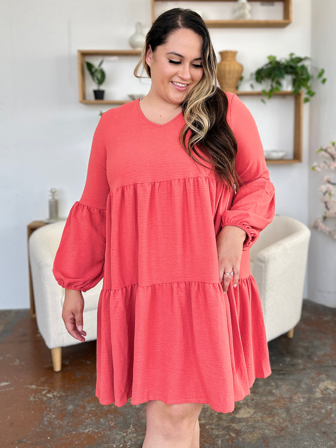 AMPQUEEN Tiered Dress