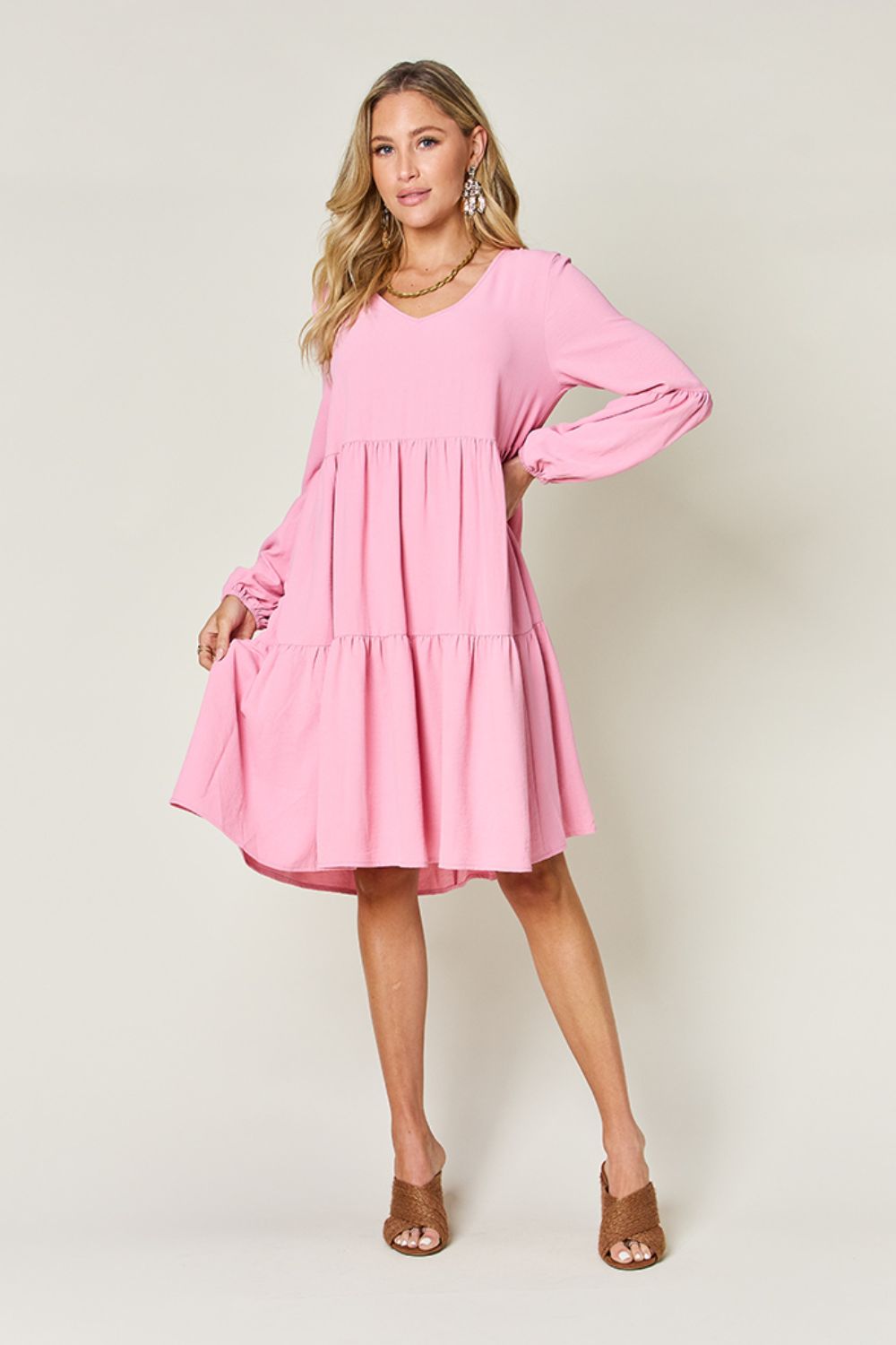 AMPQUEEN Tiered Dress