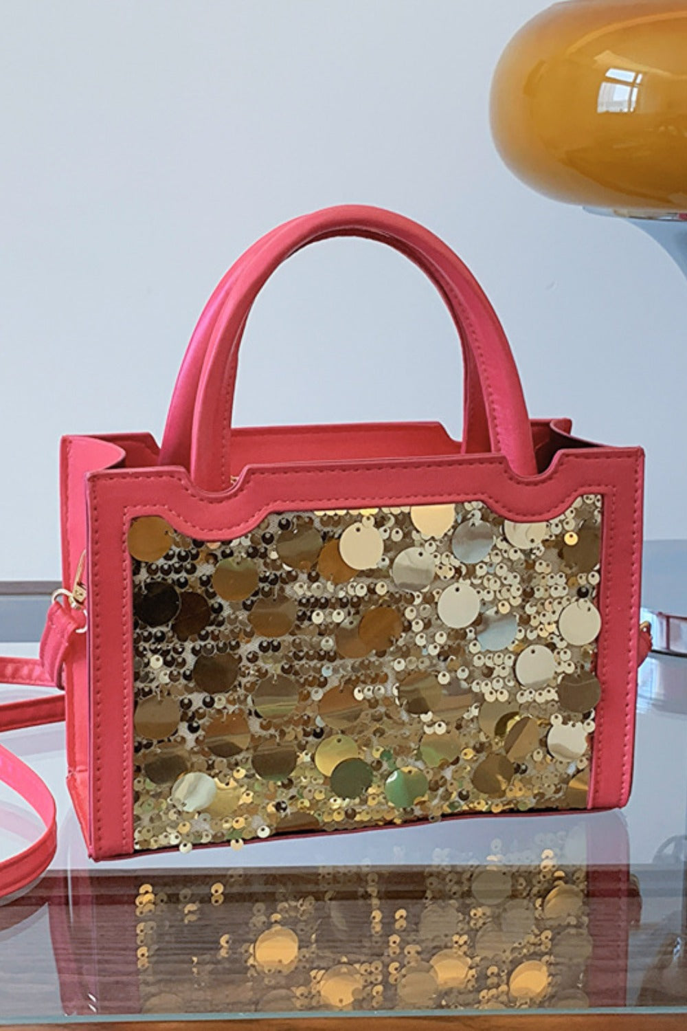 AMP QUEEN Sequin Handbag