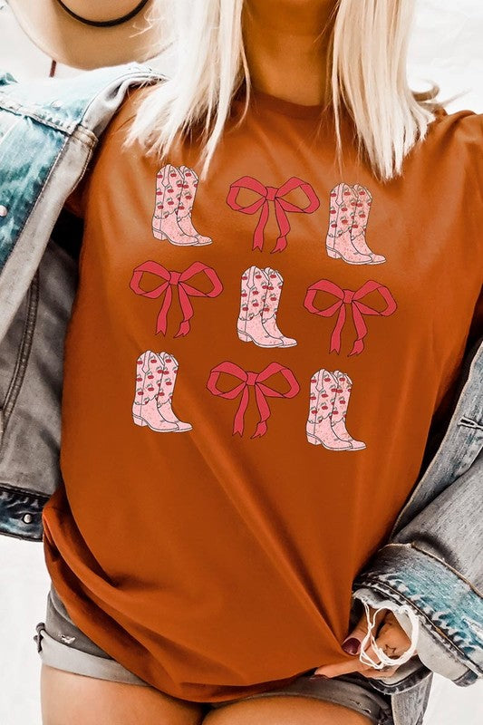 Croquette Cowgirl Valentine Graphic Plus Tee