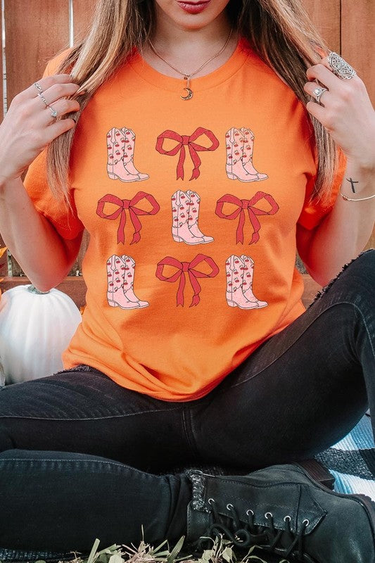 Croquette Cowgirl Valentine Graphic Plus Tee