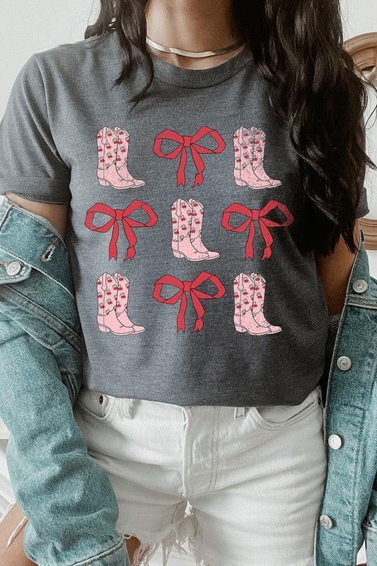 Croquette Cowgirl Valentine Graphic Plus Tee