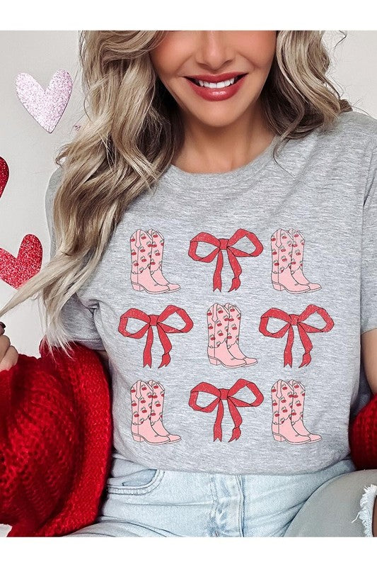 Croquette Cowgirl Valentine Graphic Plus Tee