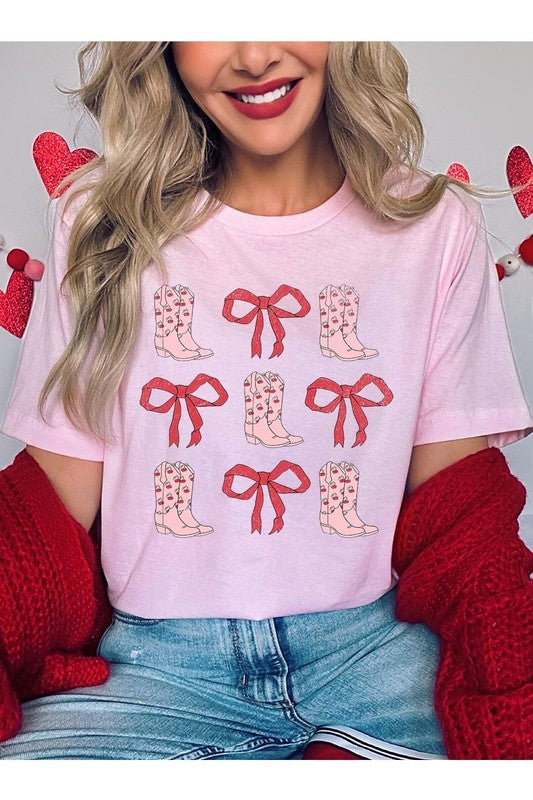 Croquette Cowgirl Valentine Graphic Plus Tee
