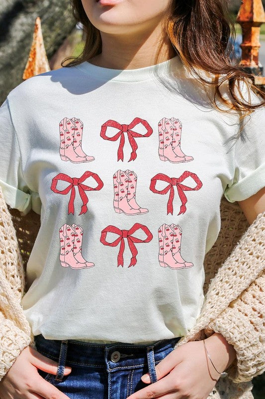 Croquette Cowgirl Valentine Graphic Plus Tee