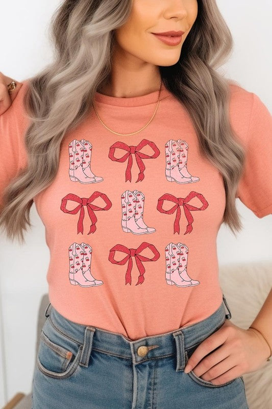 Croquette Cowgirl Valentine Graphic Plus Tee