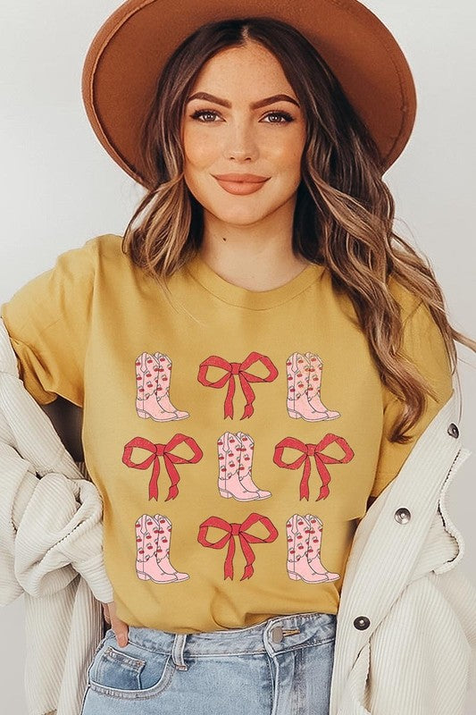 Croquette Cowgirl Valentine Graphic Plus Tee