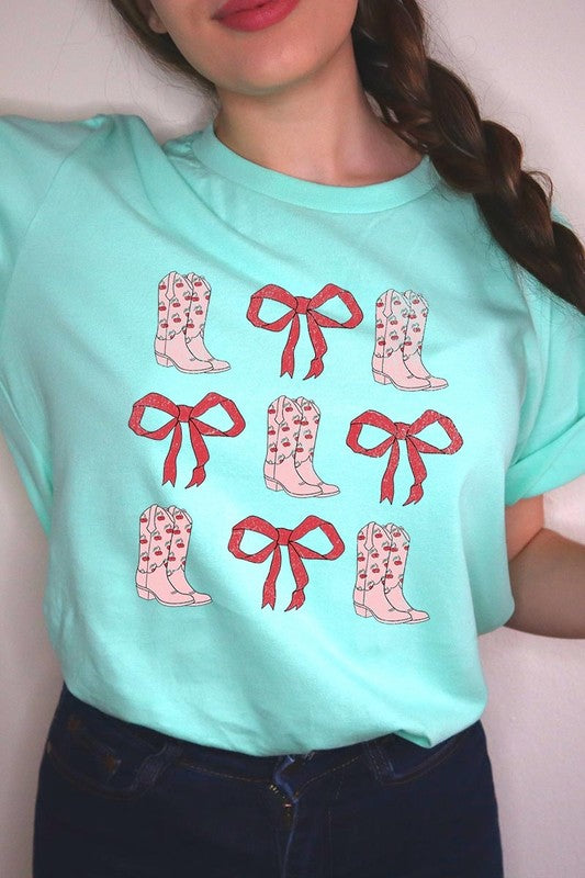 Croquette Cowgirl Valentine Graphic Plus Tee