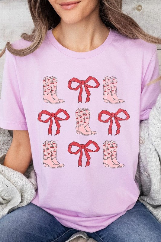 Croquette Cowgirl Valentine Graphic Plus Tee