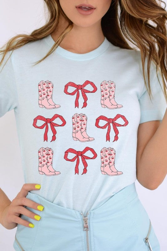 Croquette Cowgirl Valentine Graphic Plus Tee