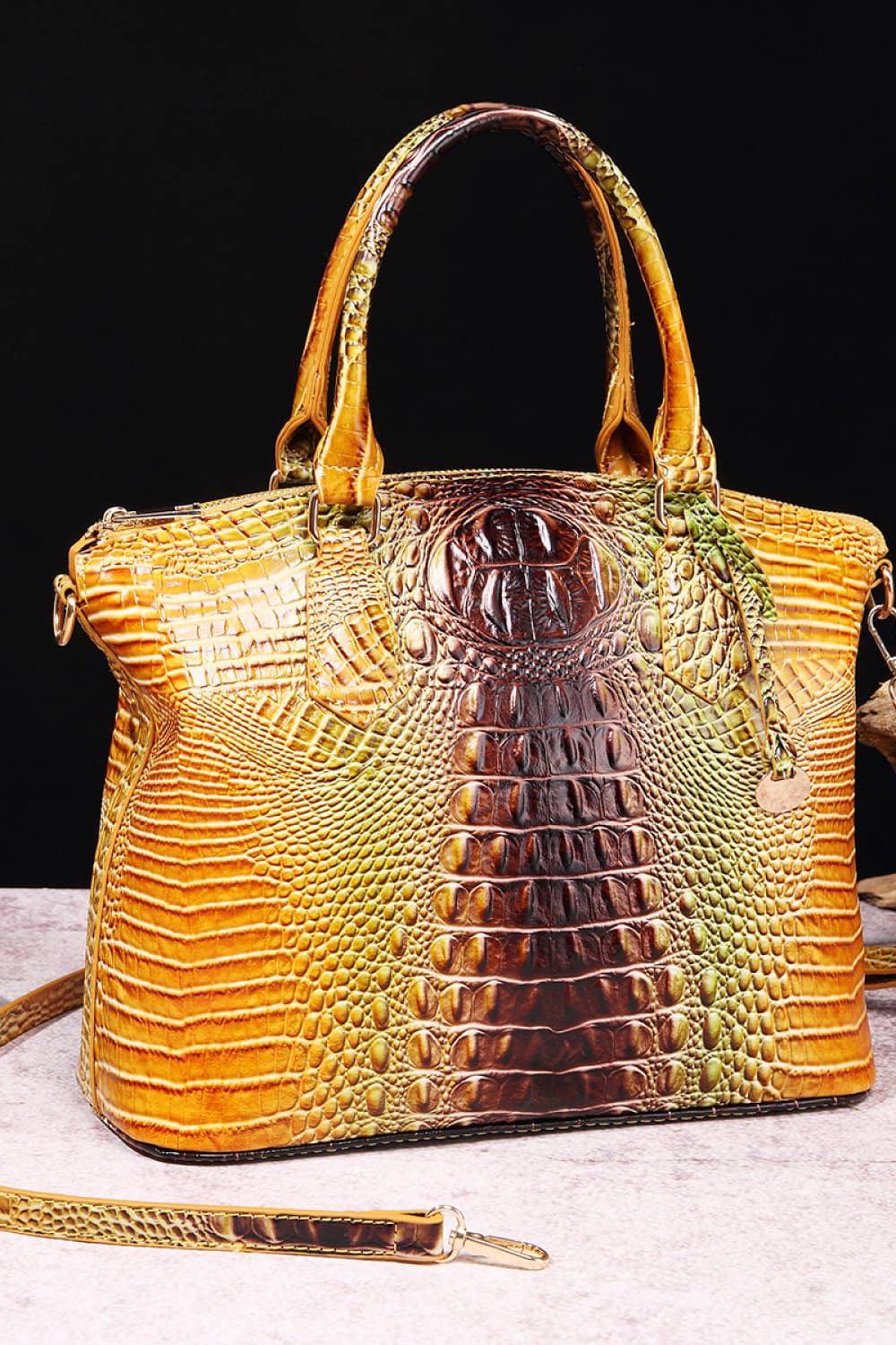 Gradient PU Multicolor Handbag