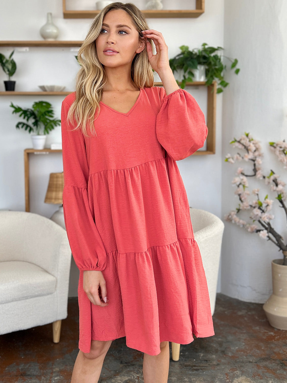 AMPQUEEN Tiered Dress