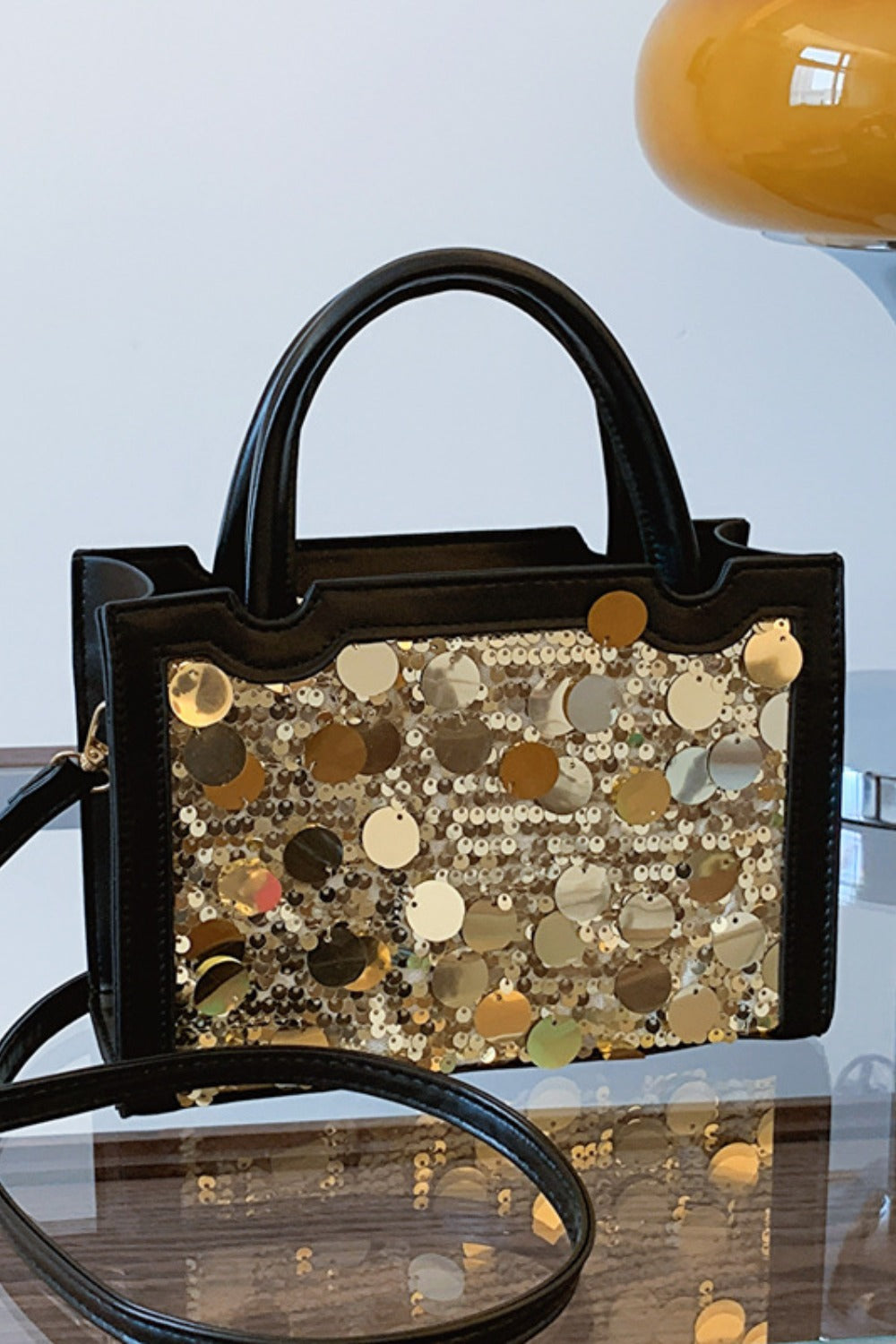 AMP QUEEN Sequin Handbag