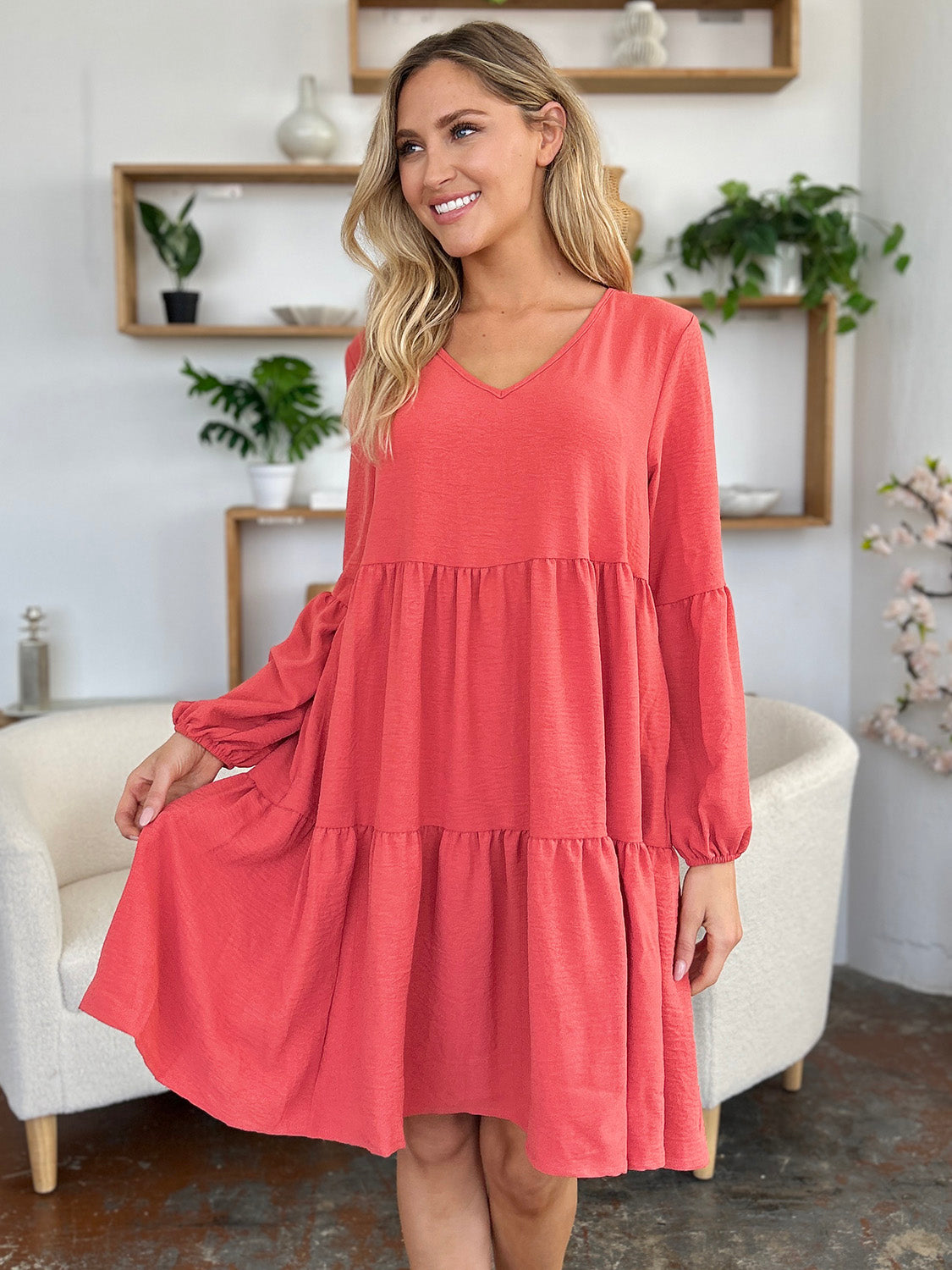 AMPQUEEN Tiered Dress