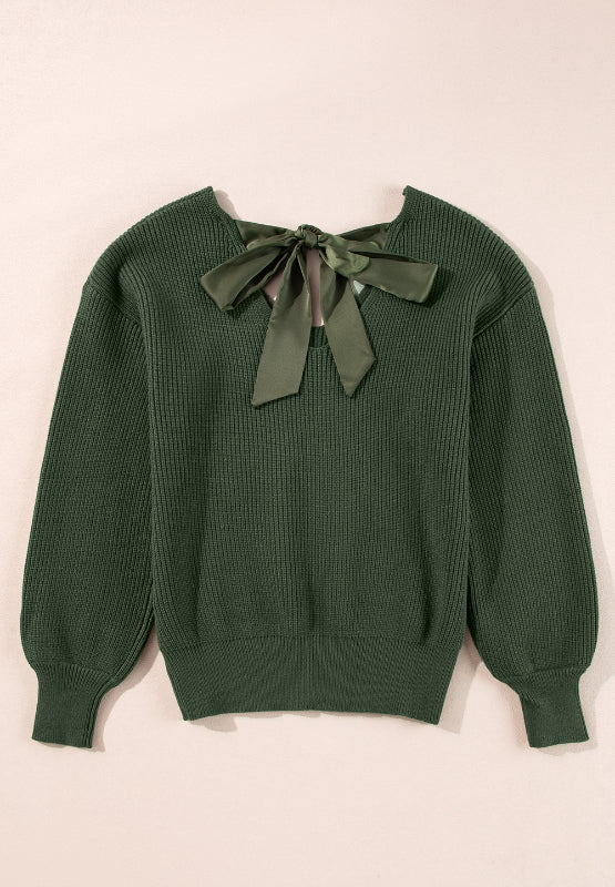 Bow Tied Back Sweater