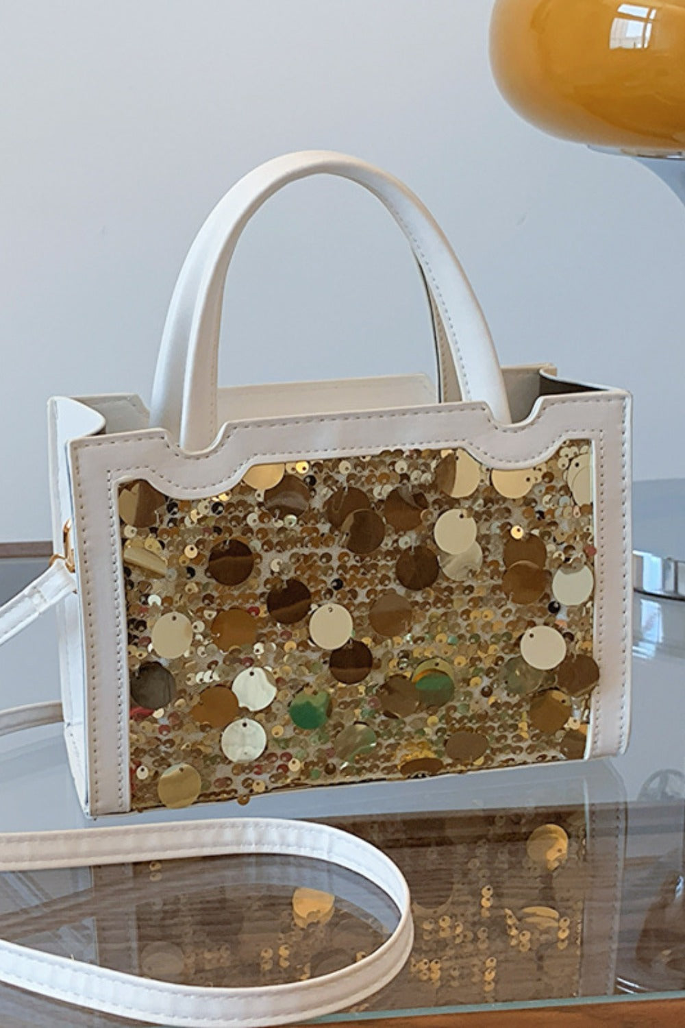 AMP QUEEN Sequin Handbag