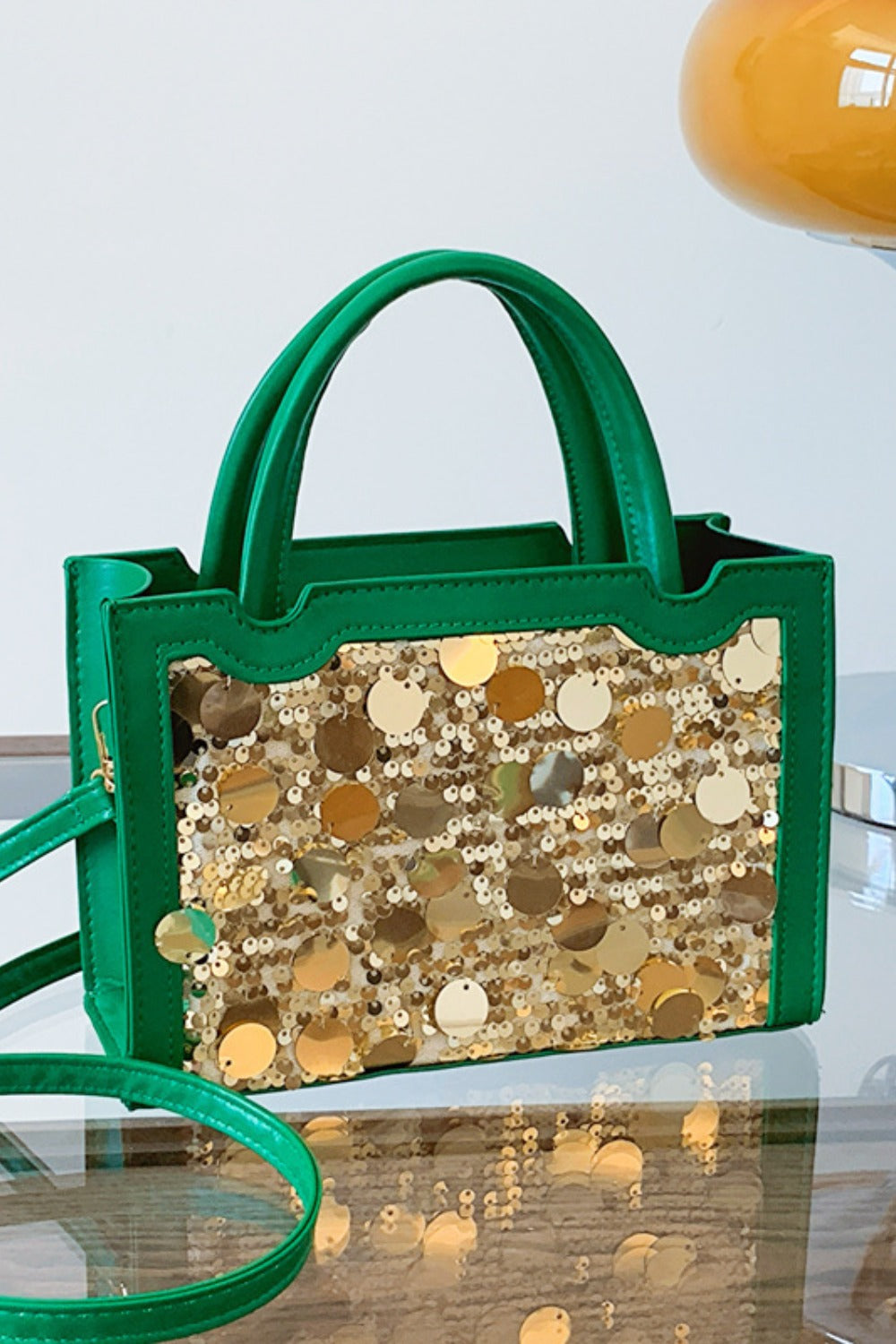 AMP QUEEN Sequin Handbag