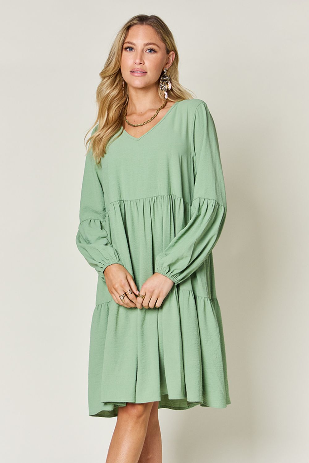 AMPQUEEN Tiered Dress