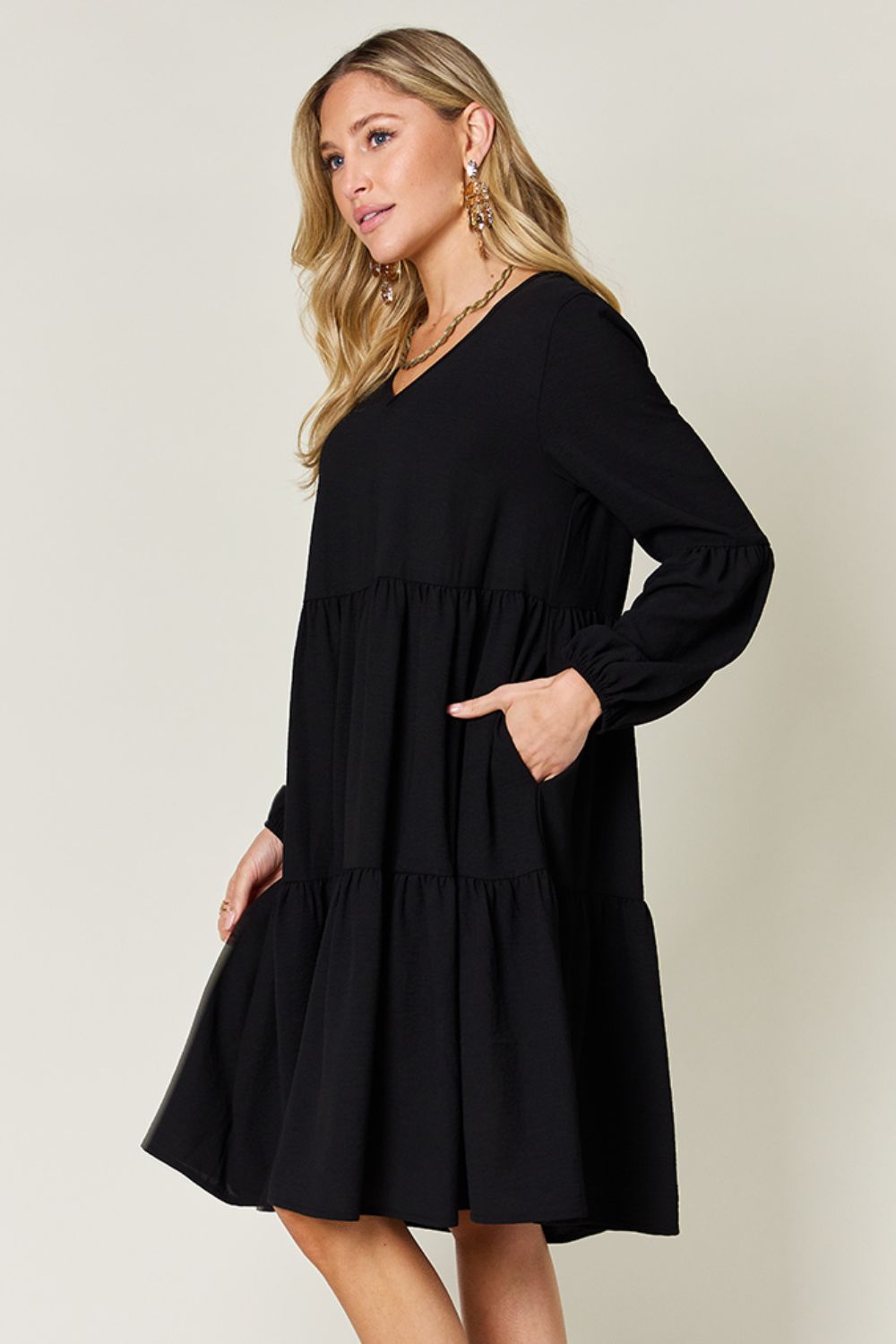 AMPQUEEN Tiered Dress