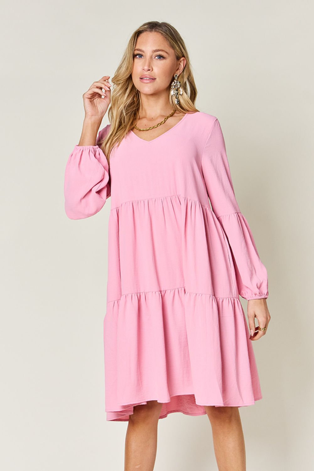 AMPQUEEN Tiered Dress