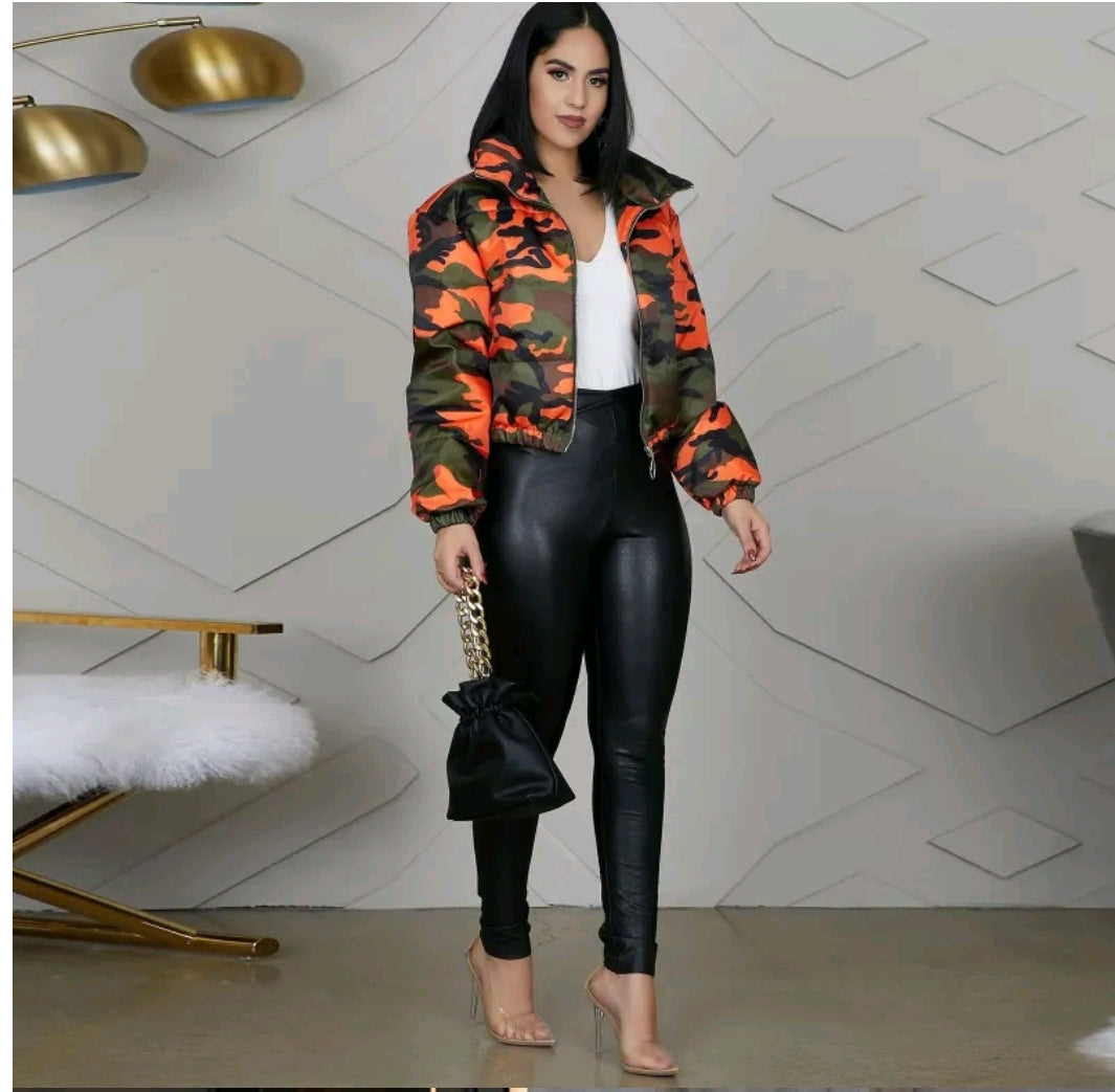 Puffer Camo Coat