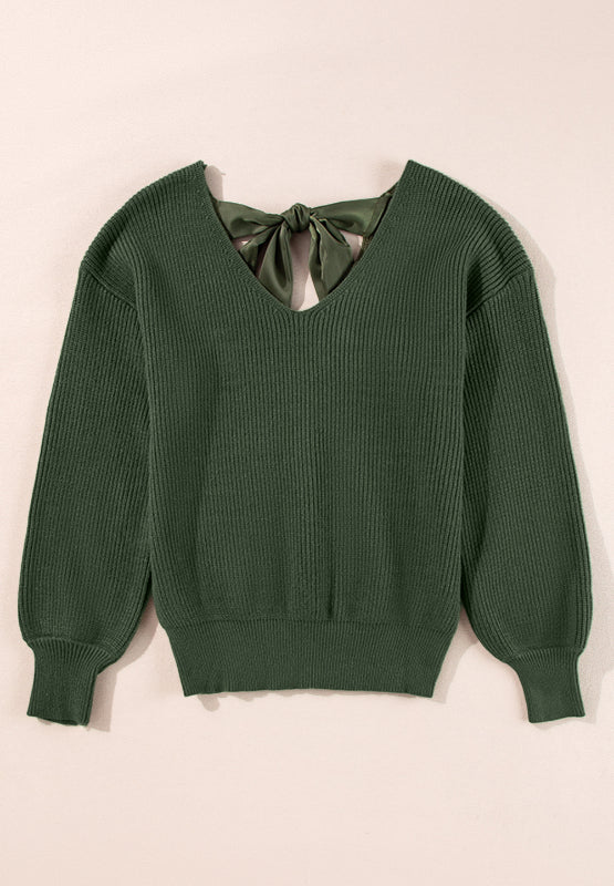 Bow Tied Back Sweater