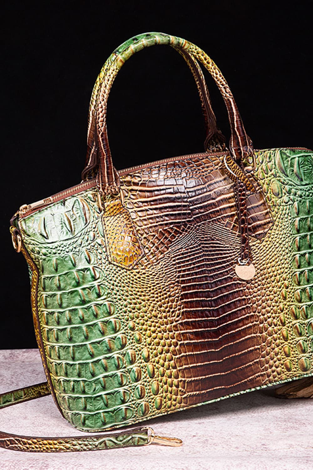 Gradient PU Multicolor Handbag