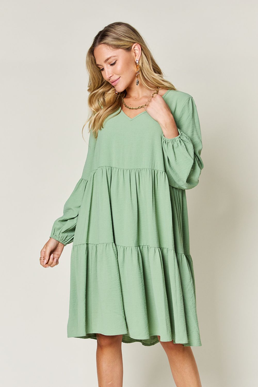 AMPQUEEN Tiered Dress