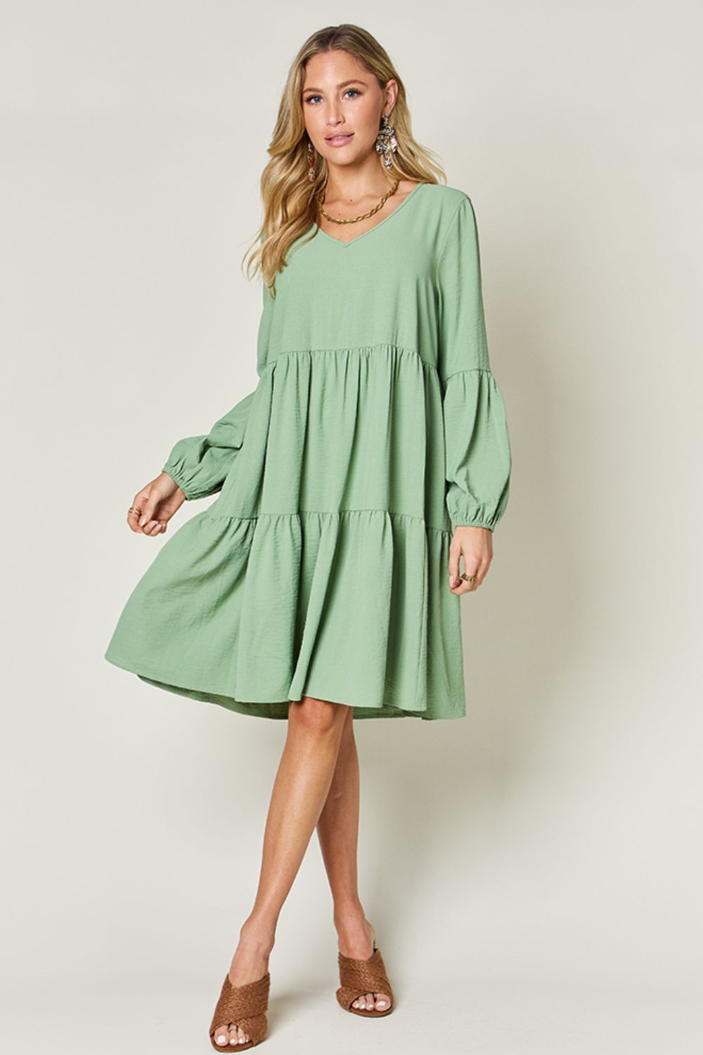 AMPQUEEN Tiered Dress