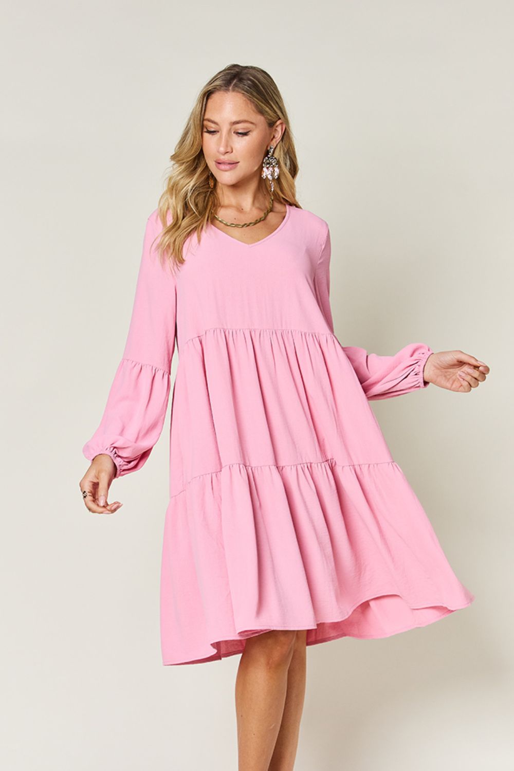 AMPQUEEN Tiered Dress