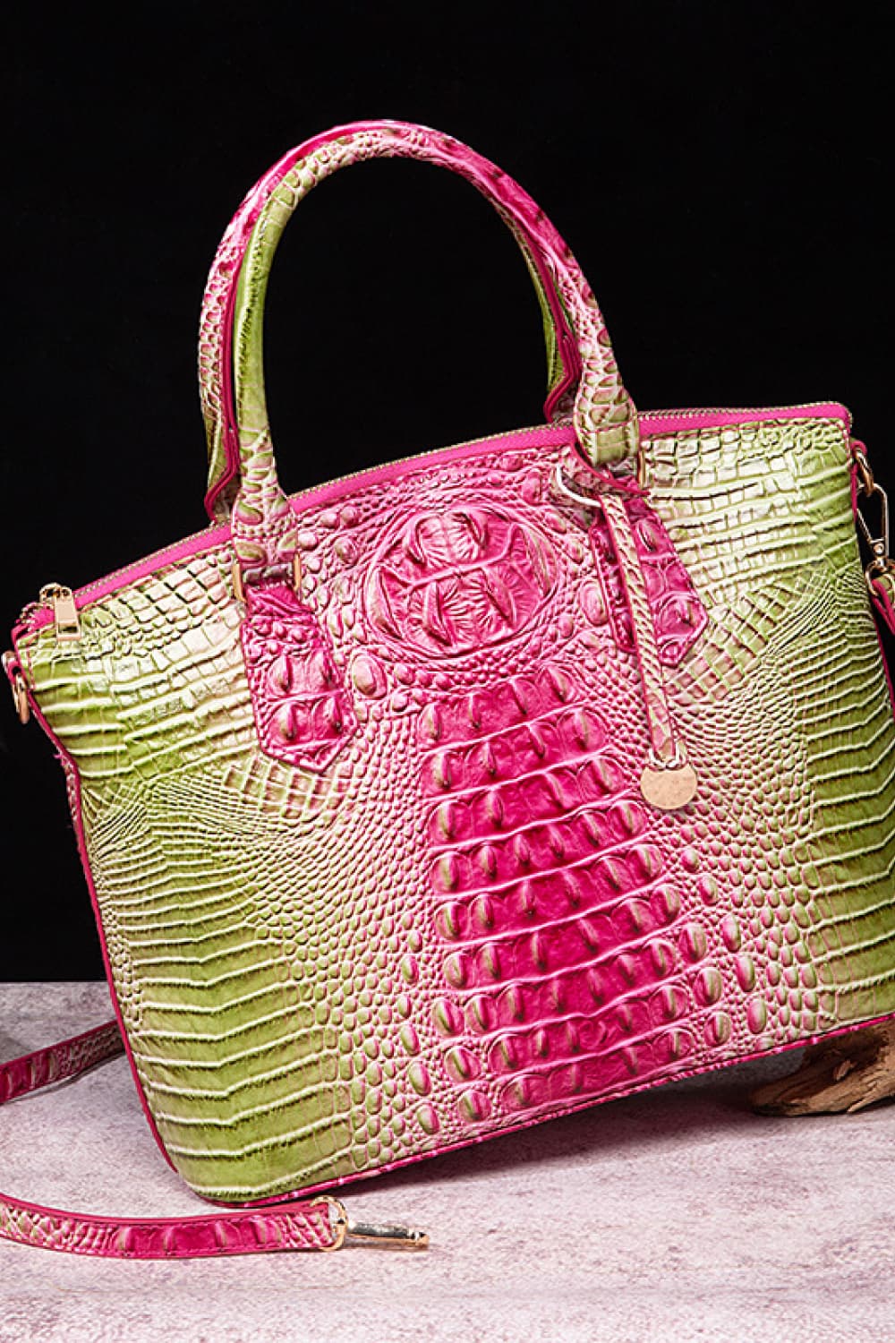 Gradient PU Multicolor Handbag