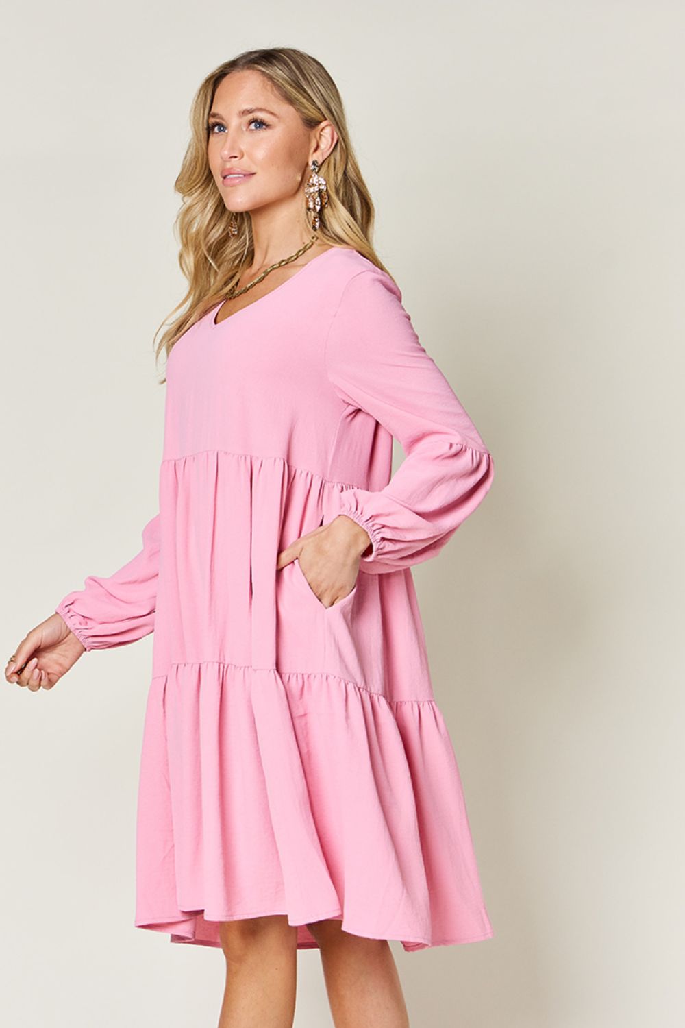 AMPQUEEN Tiered Dress
