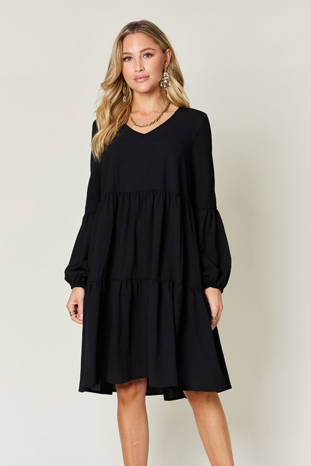 AMPQUEEN Tiered Dress