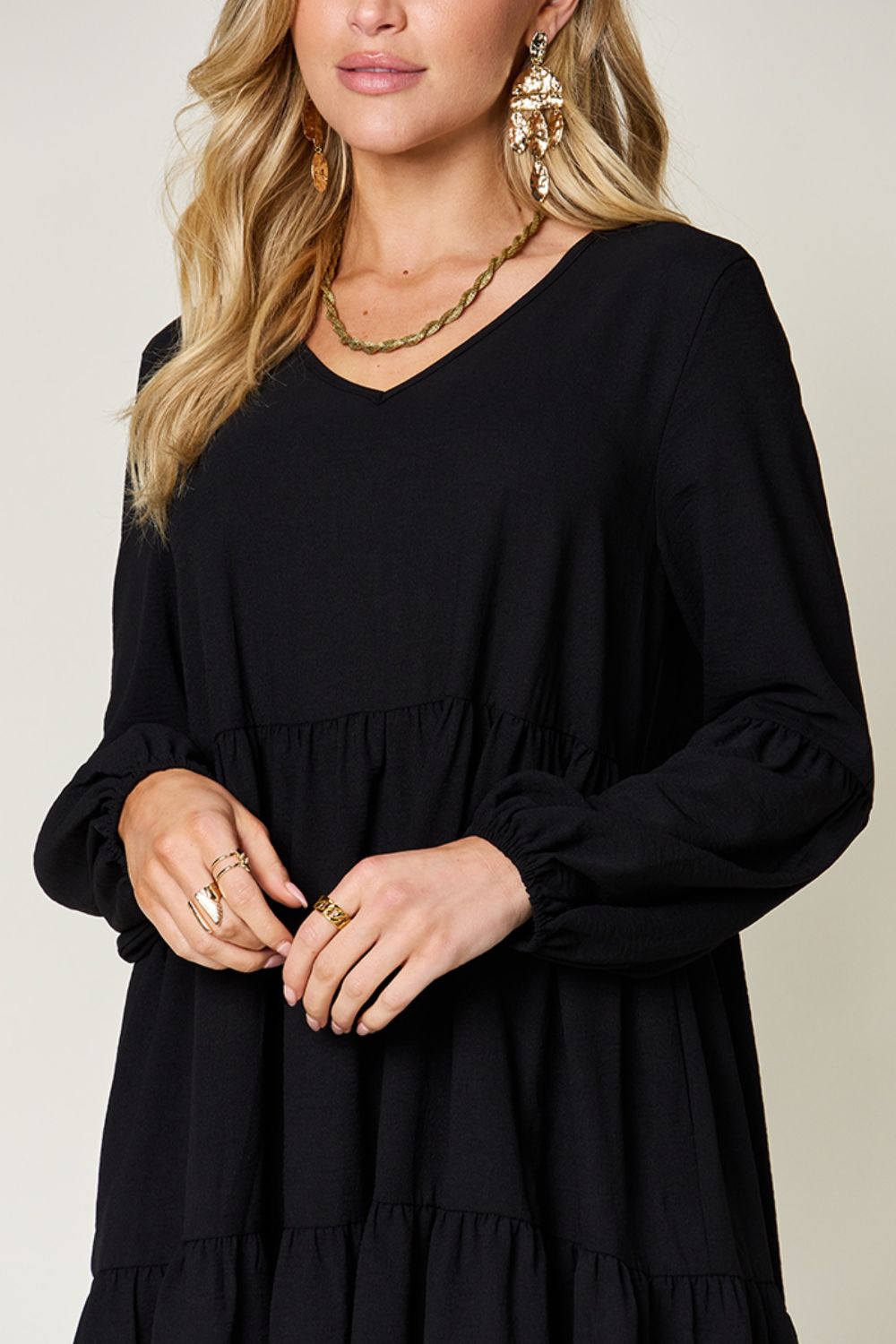 AMPQUEEN Tiered Dress