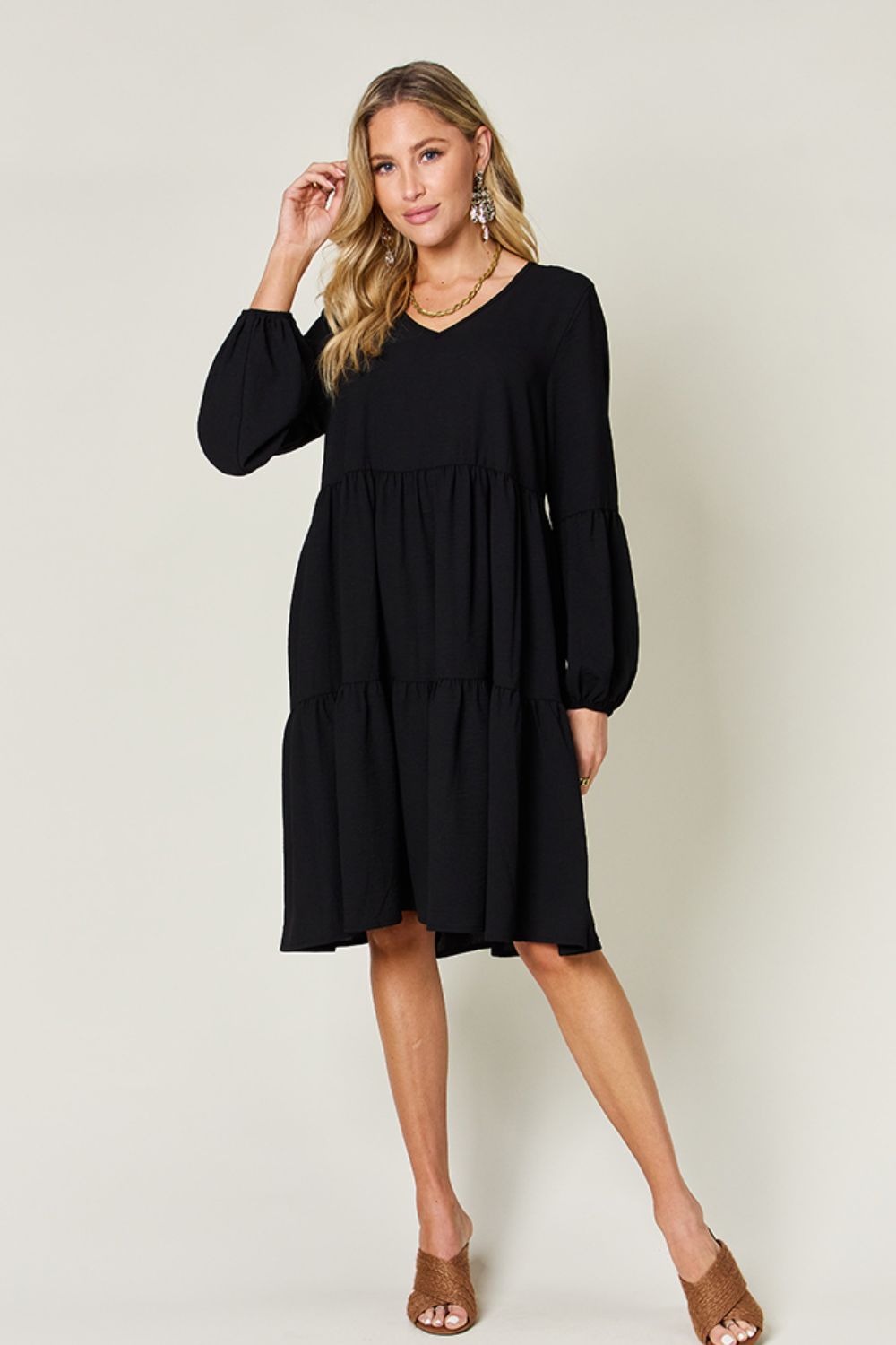 AMPQUEEN Tiered Dress
