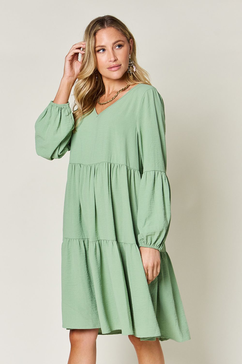 AMPQUEEN Tiered Dress