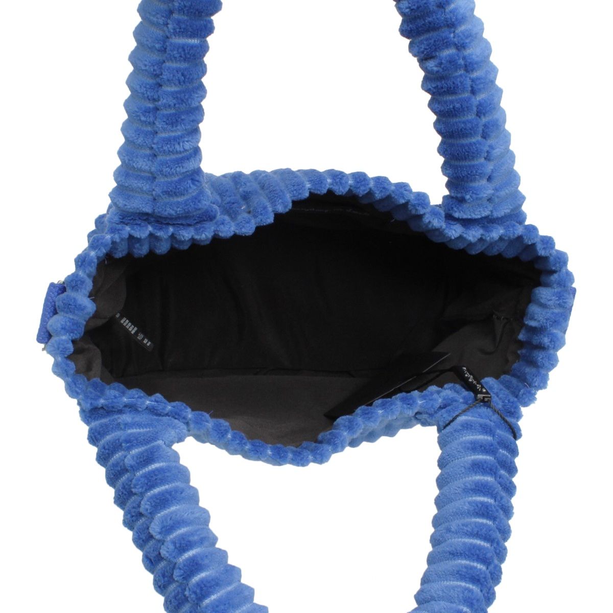 ZPB & SGRHO Blue Corduroy Small Tote Handbag