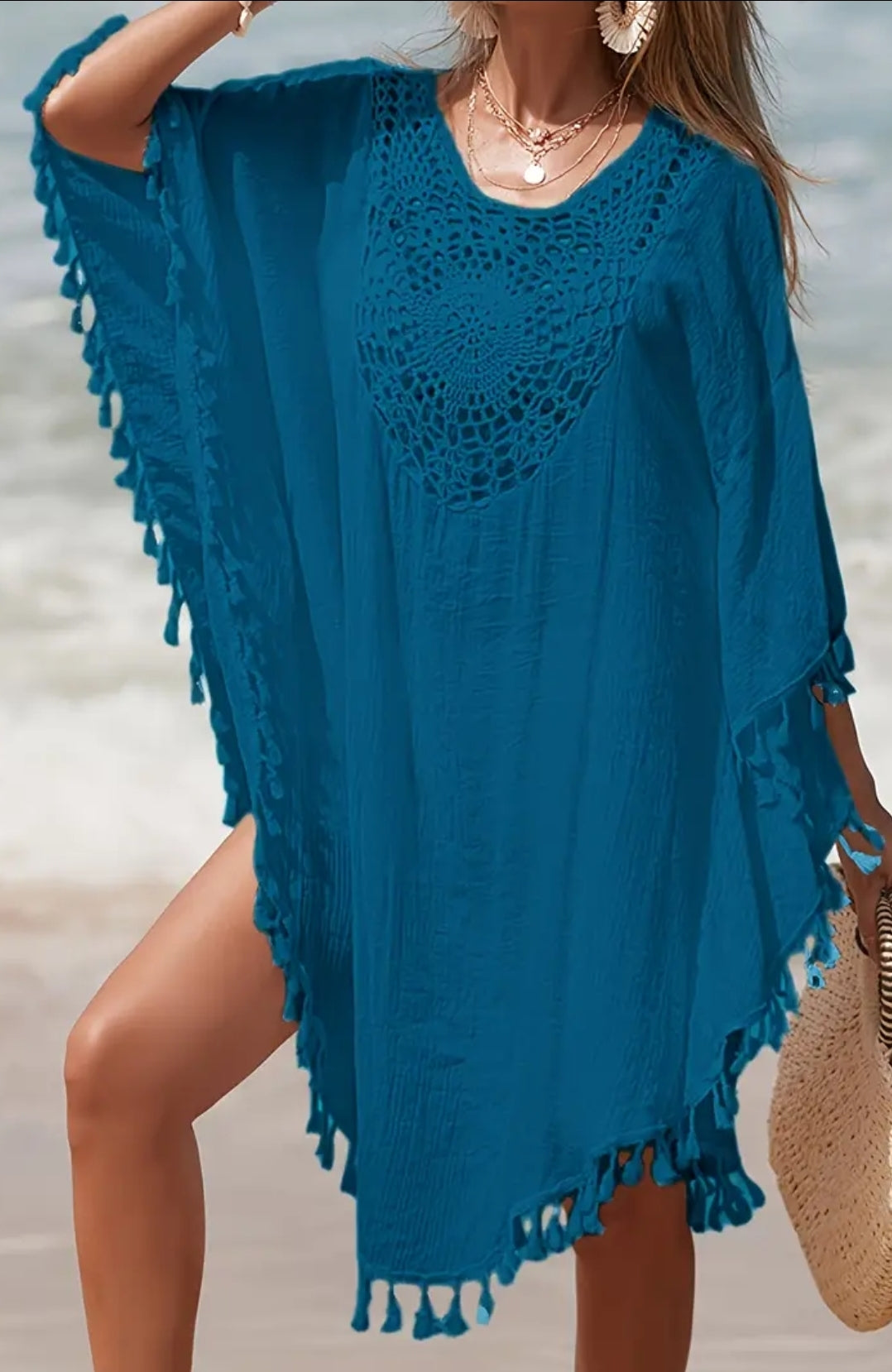 Tassel Cover-Up Dress