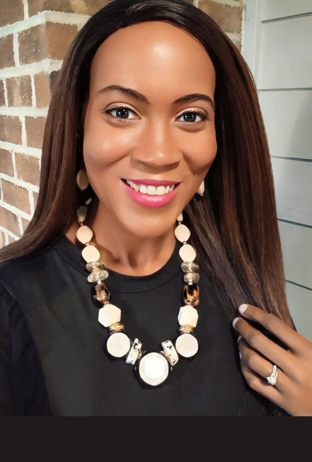 Leslie Ivory Leopard Necklace