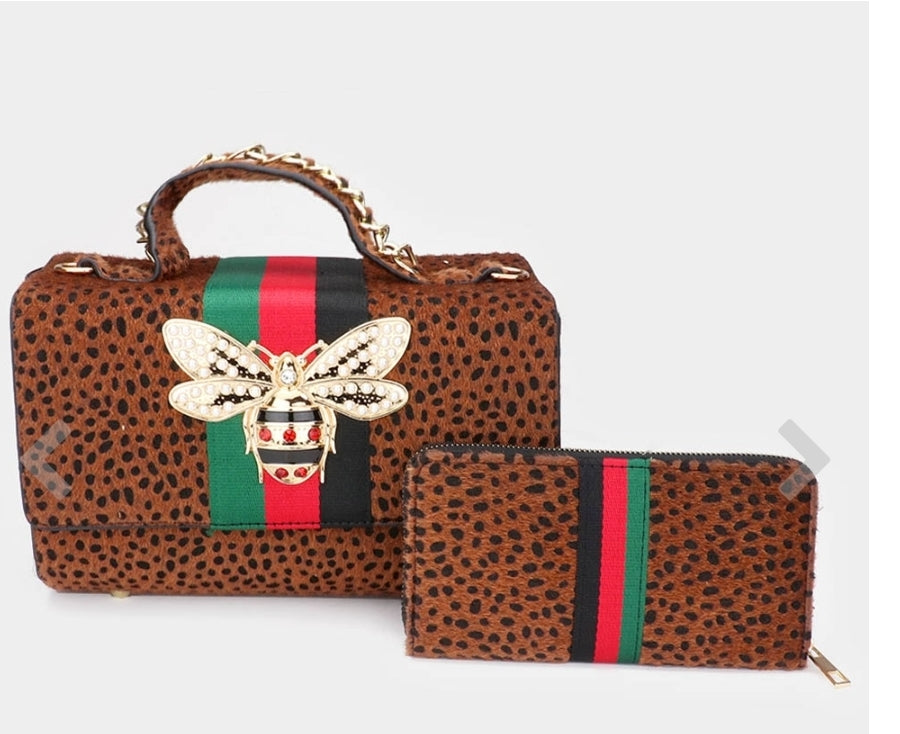 Honey Bee Tote & Wallet Set