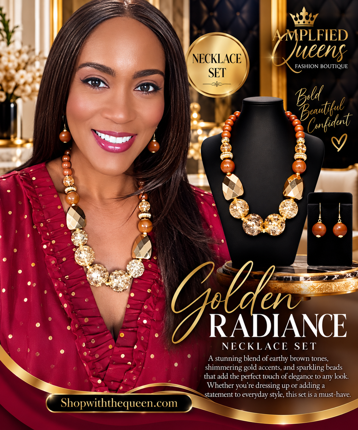 Golden Radiance Necklace Set