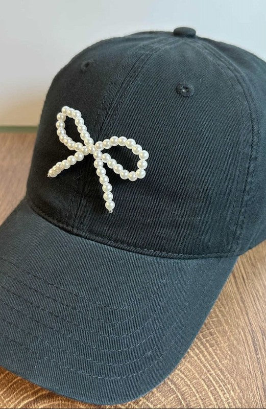 Bow baseball cap