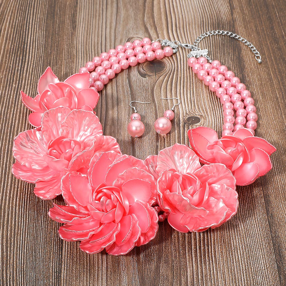 First and Finest Floral Statement Necklace