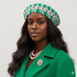 The Ivy Sophisticate Houndstooth Beret