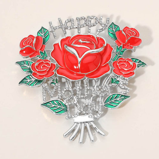 Mother's Day Brooch Silver Bling