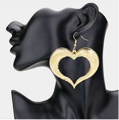 Oversized Heart Earrings