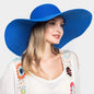 AmpQueen Solid Sunhat: Royal Blue
