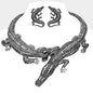 Alligator Rhinestone Statement Set