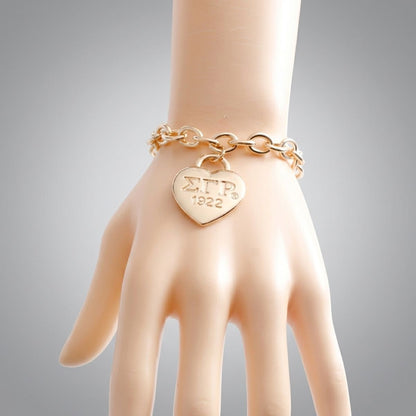 SGRHO Gold 1922 Legacy Heart Lock Chain Bracelet