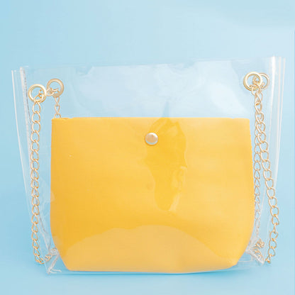 Shoulder Bag Yellow Sigma Sorority Purse for Women